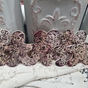 Handmade clay vintage ornament